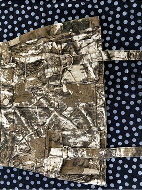 Camo Print Utility Mini Skirt with Buckle Straps